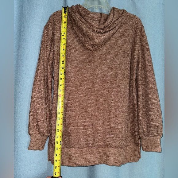 Juniors SO Cozy Tunic Hoodie- Mocha Froth - Picture 7 of 8